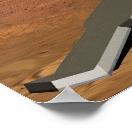Mars Ascent Vehicle gelanceerd vanaf Mars. Poster (Hoek)