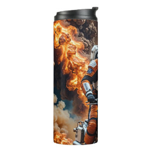 Mars Astronaut Biker Thermal Tumbler Thermosbeker