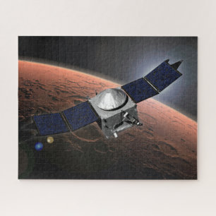 Mars atmosfeer en vluchtige evolutie missie. legpuzzel