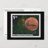 Mars Authority Postal Services Briefkaart (Voorkant / Achterkant)