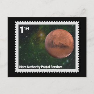 Mars Authority Postal Services Briefkaart