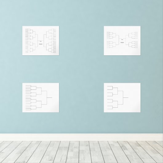 Mars Basketball 64 32 Team Bracket 16 8 Quadrant (Parquet)