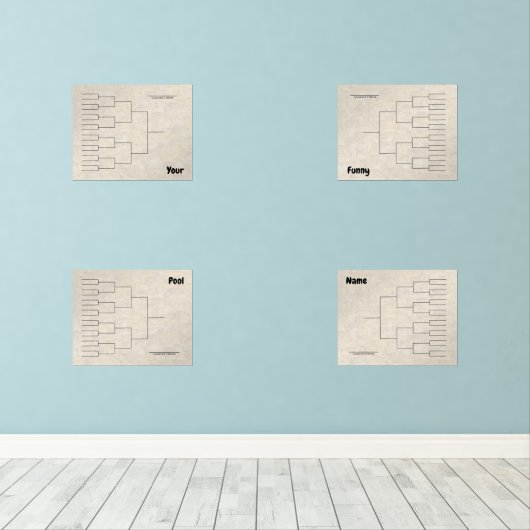 Mars Basketball Quadrant Bracket Ecru Abstrait (Parquet)