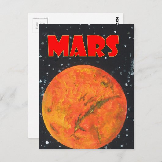 Mars Briefkaart (Voorkant / Achterkant)
