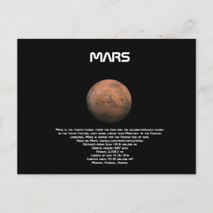 Mars-Briefkaart Briefkaart