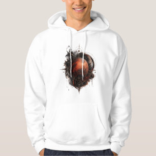 Mars Crimson Orbit Hemelse Gotische Hoodie