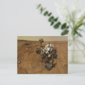 Mars Curiosity Self Portret Briefkaart (Staand voorkant)