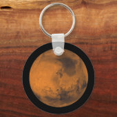 Mars de Rode Planet in de Buitenruimte Sleutelhanger (Voorkant)