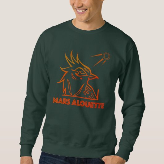 Mars Donkergroene sweatshirt (Voorkant)