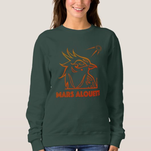 Mars Donkergroene sweatshirt (Voorkant)
