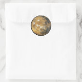 Mars! Een mooi afbeelding uit de ruimte. NASA Ronde Sticker (Tas)