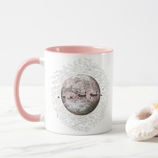 Mars en Rovers mok (Met donut)