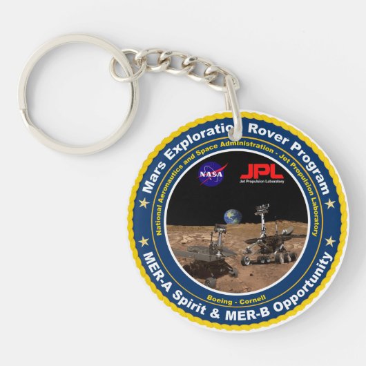 Mars Exploration Rovers: Geest en kansen Sleutelhanger (Voorkant)