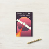 Mars Express - Exploratie van de Mars Ruimtekunst. Post-it® Notes (Op bureau)