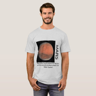 Mars Gedrukte T-Shirt