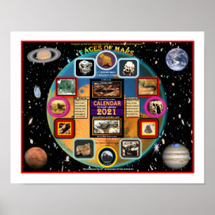 Mars gezichten poster