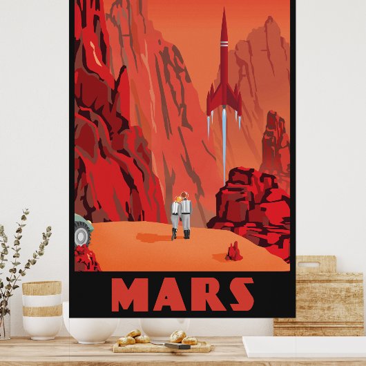 Mars - Groot formaat Poster (Keuken)