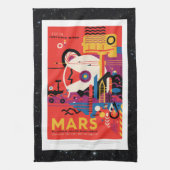 Mars Historic Sight vakantion advertentie ruimteto Theedoek (Verticaal)