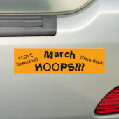 Mars HOOPS Love Basketball Sticker (En voiture)