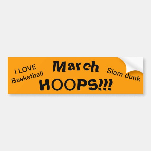 Mars HOOPS Love Basketball Sticker (Devant)
