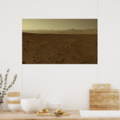 Mars Horizon via Curiosity Rover Poster (Keuken)