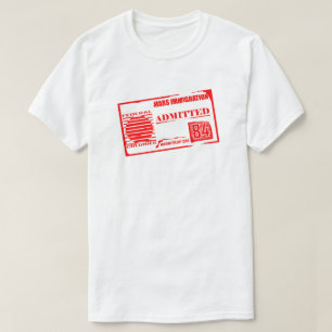 Mars Immigratie: Toegegeven Grappige SciFi T-shirt