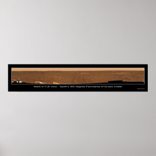 Mars in volledig Uitzicht Poster