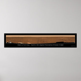 Mars in volledig Uitzicht Poster