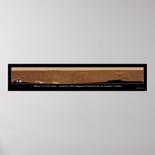 Mars in volledig Uitzicht Poster (Voorkant)