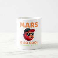 Mars is zo cool, grappig Gezegde op de sterrenkund