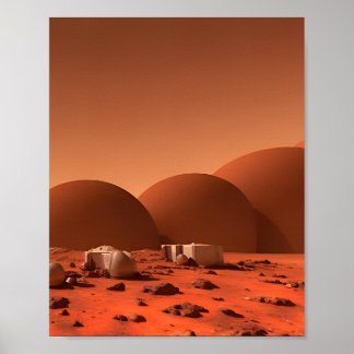 Mars-kolonie Poster