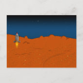 mars landing briefkaart (Voorkant)