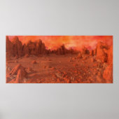 Mars landschap poster (Voorkant)