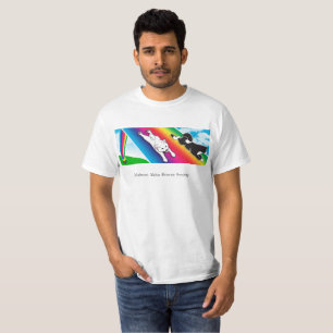 MARS Lucky White Mannen T-shirt, alleen merk voorz T-shirt