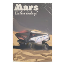 Mars, Meld je vandaag aan! Retro militair ruimtepo