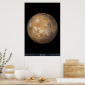 Mars met Hoesje voor wolken Poster (Keuken)
