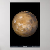 Mars met Hoesje voor wolken Poster (Voorkant)