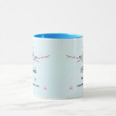 Mars Mois de naissance Fleur café Mug (Centre)