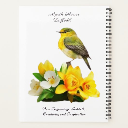 Mars Mois de naissance Fleur vibrante Cadeau d'ann (Dos)