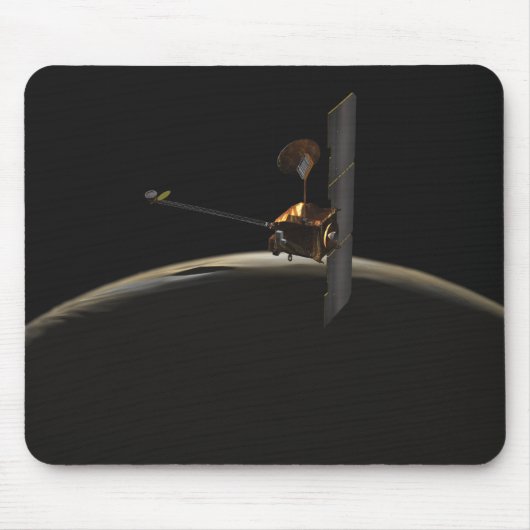 Mars Odyssey ruimteschip boven marszee Muismat (Voorkant)