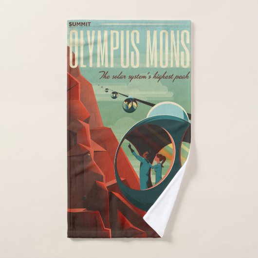 Mars Olympus Mons Système solaire Volcano le plus  (Serviette à main)