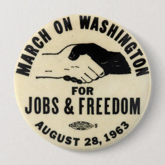 mars op de knop washington 1963 ronde button 4,0 cm