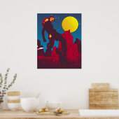 Mars op het Poster van de Rode Planet (Keuken)