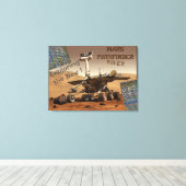 Mars Pathfinder Rover toile étirée Impression (Insitu (Plancher de Bois))