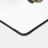 Mars Perseverance Rover op een witte achtergrond. Bureaumat (Hoek)