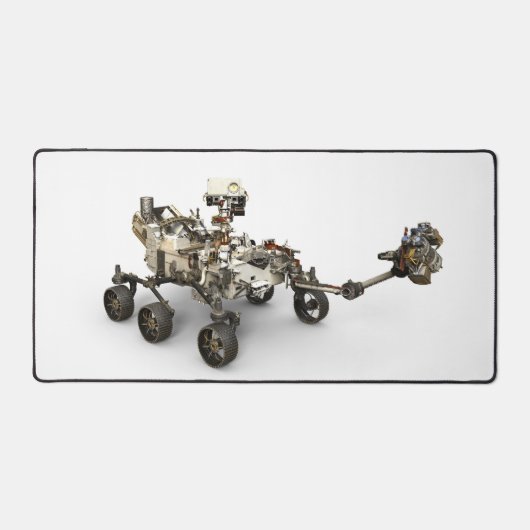 Mars Perseverance Rover op een witte achtergrond. Bureaumat (Voorkant)