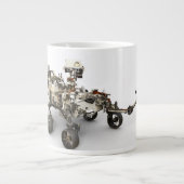 Mars Perseverance Rover op een witte achtergrond. Extra Grote Beker (Voorkant)