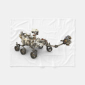 Mars Perseverance Rover op een witte achtergrond. Fleece Deken (Voorkant (Horizontaal))