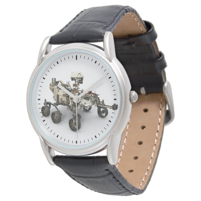 Mars Perseverance Rover op een witte achtergrond. Horloge (Gekanteld)