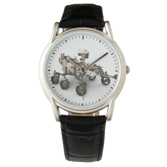 Mars Perseverance Rover op een witte achtergrond. Horloge (Voorkant)